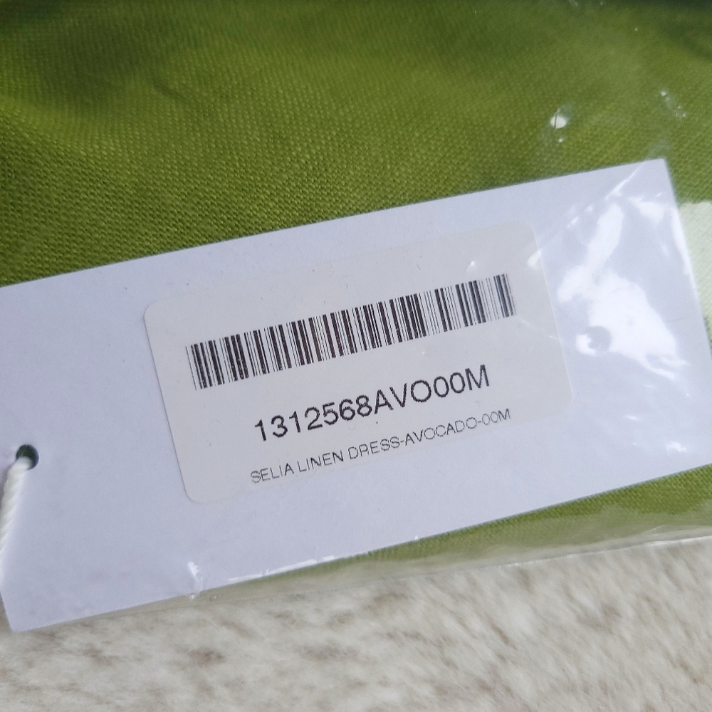 Reformation Selia Minimilist Linen Maxi Dress Green - Picture 4 of 9